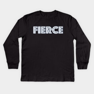 Fierce kickass Kids Long Sleeve T-Shirt